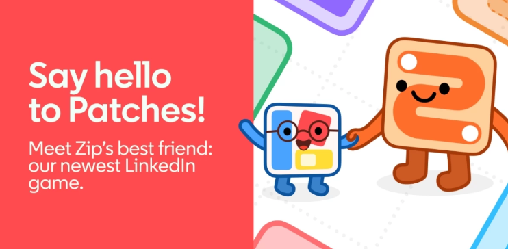 LinkedIn领英推出全新逻辑益智游戏 Patches